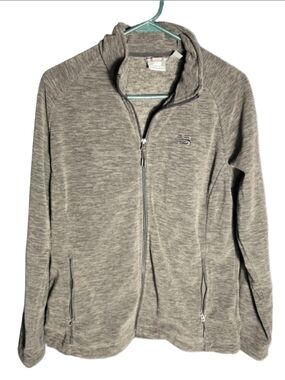 Women's New Balance Gray Full Zip Fleece Jacket XL